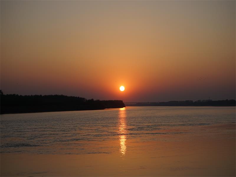 黄河夕照
