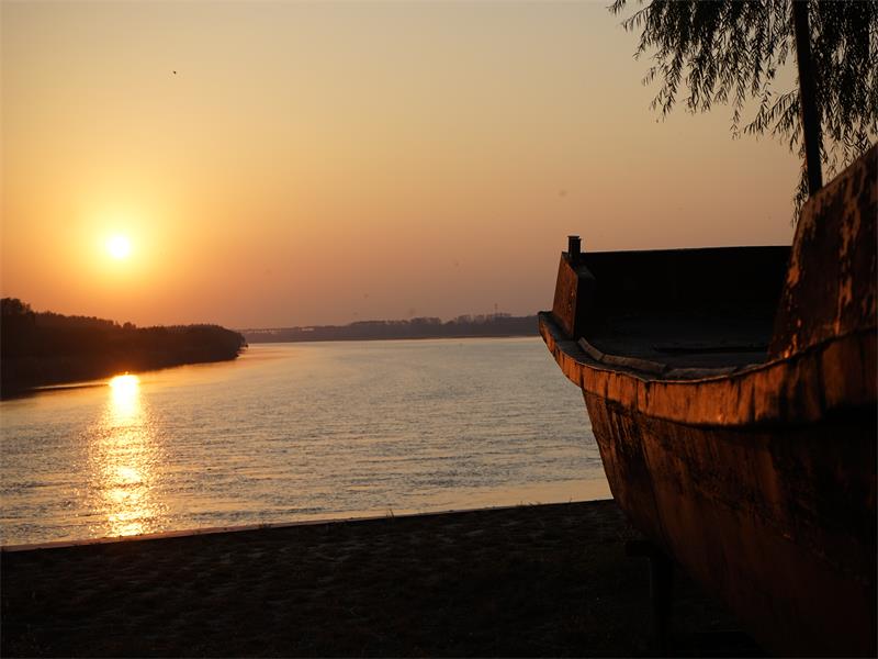 黄河夕照