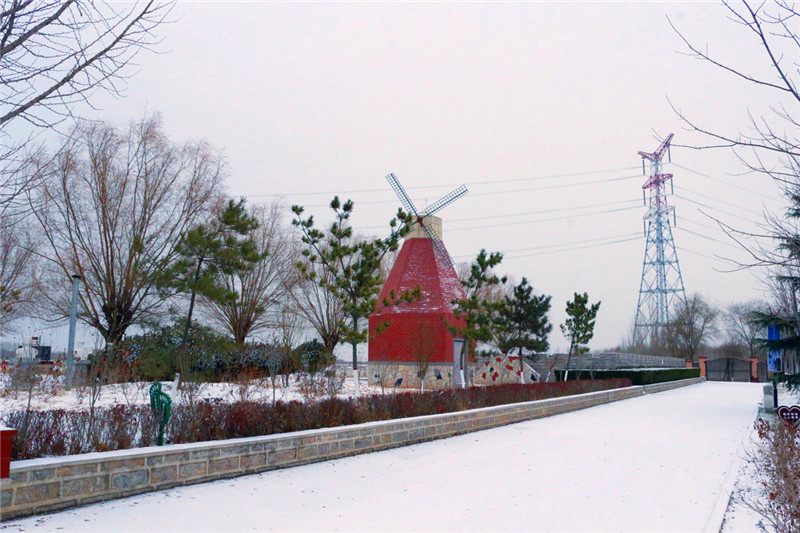 雪后的梯子坝
